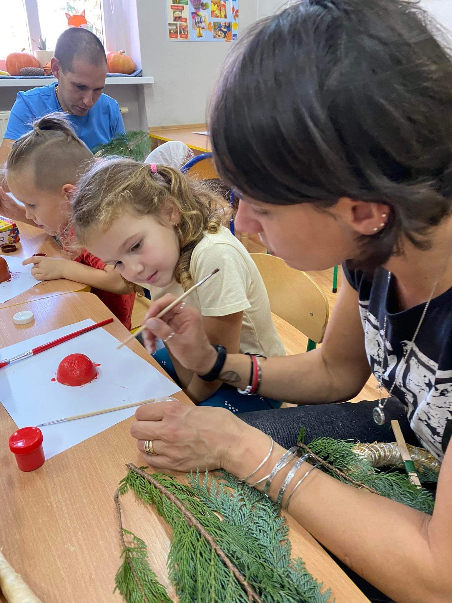 Prace podczas jesiennych warsztatów.