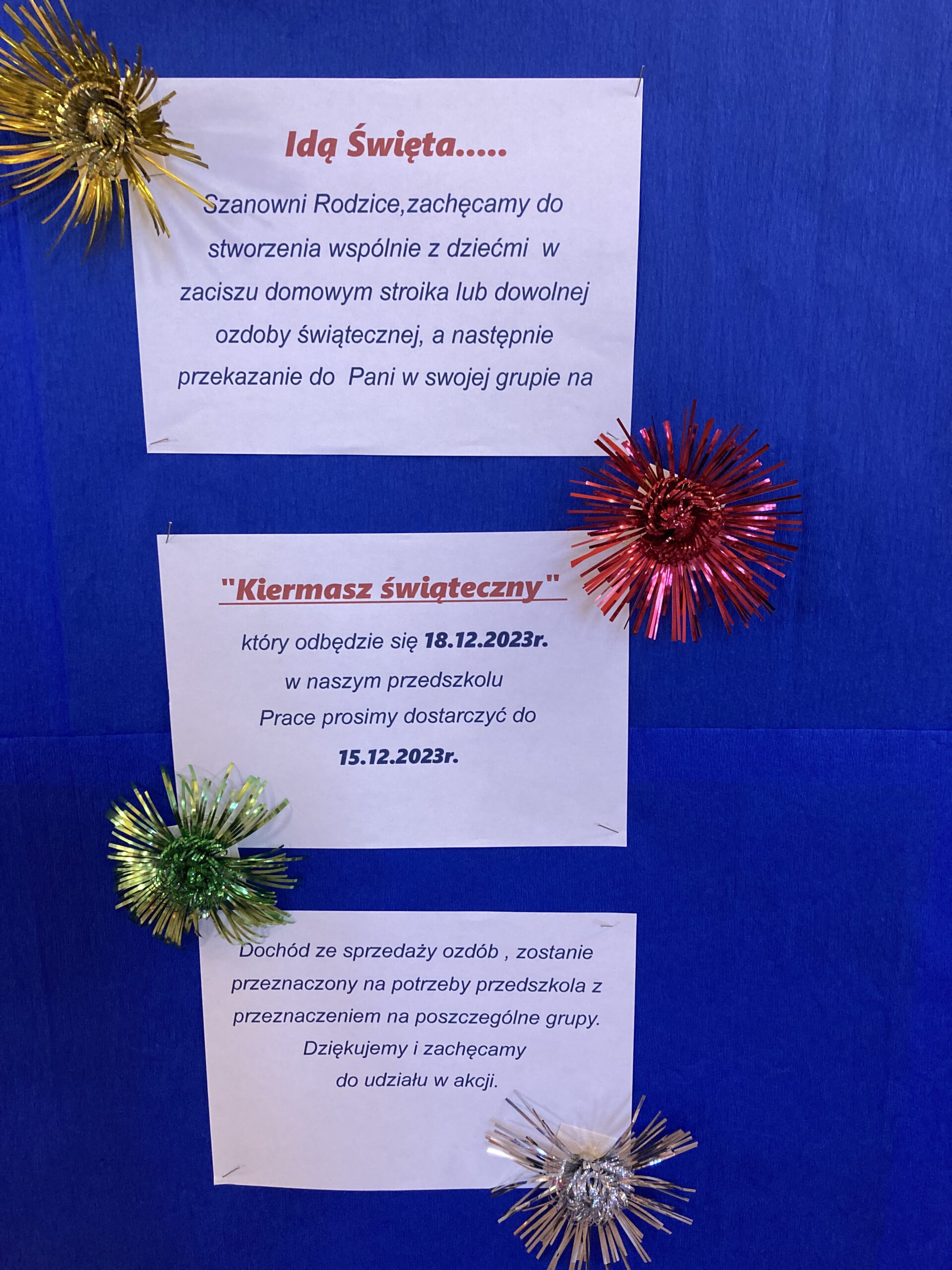 Ogłoszenie dla rodziców.